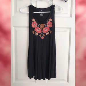American Eagle Outfitters Tops - Floral Embroidered Tank American Eagle Outfitters Tops - Floral Embroidered Tank